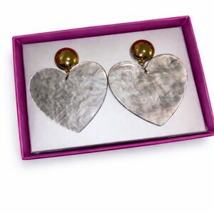 NWT BaubleBar Andree Heart 🤍 Drop Earrings